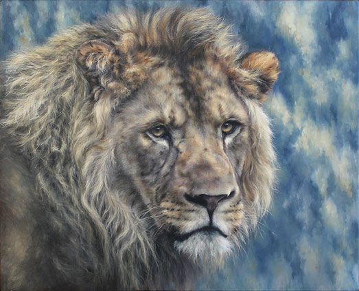 Jules Kesby lion painting